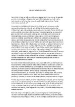 Eseja 'Pārdomas par Johanu Sebastianu Bahu', 1.