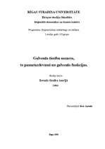 Eseja 'Galvenās tiesību nozares, to pamatuzdevumi un galvenās funkcijas', 1.