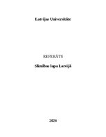 Referāts 'Slimības lapa Latvijā', 1.