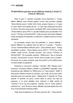 Eseja 'Priekšvēlēšanu gaisotne un pēcvēlēšanu situācija Latvijā', 1.