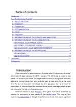 Referāts 'Tour to Australia', 2.