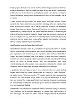 Eseja 'What makes a good school?', 2.
