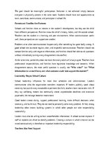 Eseja 'What makes a good school?', 11.