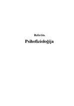 Referāts 'Psihofizioloģija', 1.