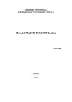 Prakses atskaite 'Ievada prakses atskaite', 1.