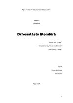 Referāts 'Dzīvesstāsts literatūrā', 1.