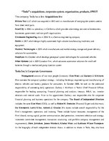 Konspekts 'Tesla`s Acquisitions, Corporate System, Organization, Products, SWOT', 1.