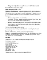 Konspekts 'Integrētās rotļnodarbības plāns ar dabaszinību dominanti', 1.