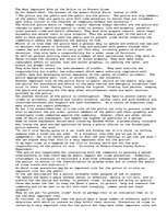 Eseja 'The Most Important Role of the Police is to Prevent Crime', 1.