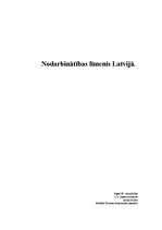 Referāts 'Nodarbinātības līmenis Latvijā', 3.