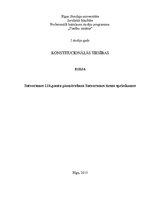 Eseja 'Satversmes 116.panta piemērošana Satversmes tiesas spriedumos', 1.