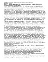 Eseja 'The Mexican Economy, the Causes and Characteristics of Growth', 1.