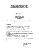 Konspekts 'Ekonomikas izaugsme un makroekonomikas nestabilitāte', 1.