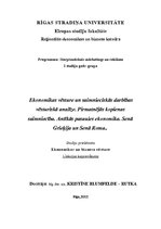 Konspekts 'Antīkās pasaules ekonomika', 1.