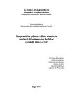 Eseja 'Starptautisko grāmatvedības standartu nozīme LR gobālajā biznesa vidē', 1.