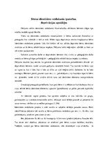 Referāts 'Bērna identitātes veidošanās īpatnības deprivācijas apstākļos', 1.