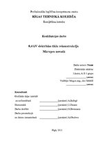 Diplomdarbs 'Elektriska tīkla rekontrukcija', 1.