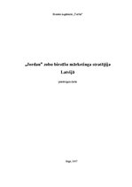 Referāts '"Jordan" zobu birstīšu mārketinga stratēģija Latvijā', 1.