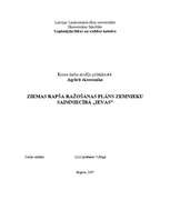 Referāts 'Ziemas rapša ražošanas plāns zemnieku saimniecībā „Ievas”', 1.