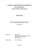 Prakses atskaite 'SIA "Tukuma gaļas kombināts Lat"', 1.
