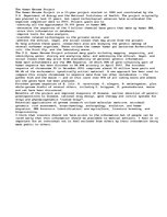 Eseja 'The Human Genome Project', 1.