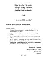 Konspekts 'Partiju sistēmas un partiju attīstība', 1.