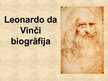 Prezentācija 'Leonardo da Vinči biogrāfija', 1.