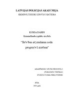 Referāts 'Brīvības atņemšanas soda progresīvā sistēma', 1.