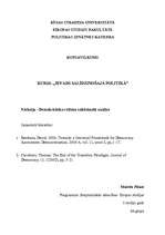 Konspekts 'Demokrātisko režīmu salīdzinošā analīze', 1.