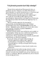 Eseja 'Vai Pirmais pasaules karš bija taisnīgs karš?', 1.