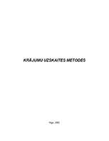 Referāts 'Krājumu uzskaites metodes', 1.
