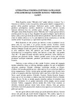 Eseja 'Literatūras virziena un ētisko kategoriju atklāsme brāļu Kaudzīšu romānā "Mērnie', 1.