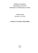 Referāts 'Studentu gatavība pašizglītībai', 1.