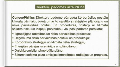 Prezentācija 'Conocophillips transnacionālās korporācijas apraksts', 7.