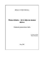 Referāts 'Ciltskoka paraugs ar prezentāciju', 1.