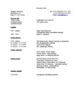 Paraugs 'Curriculum Vitae', 1.