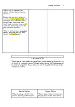 Konspekts 'Makbeta analīze - pozitīvās un negatīvās tēlu īpašības', 2.