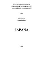 Konspekts 'Japāna', 1.