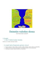 Konspekts 'Dzimtās valodas diena', 1.