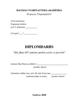 Diplomdarbs 'Produktu portfeļa analīze un pilnveide', 1.