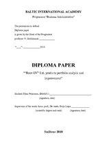 Diplomdarbs 'Produktu portfeļa analīze un pilnveide', 3.