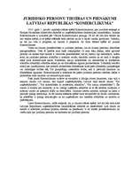 Referāts 'Juridisko personu rīcībspēja un tiesībspēja', 7.