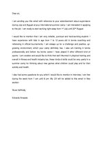 Konspekts 'Letter - Job Application', 1.