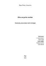 Referāts 'Ožas un garšas nozīme', 1.