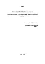Konspekts 'Automobiļu diagnostika (OBD). Elektromobiļi. ESP sistēma', 1.