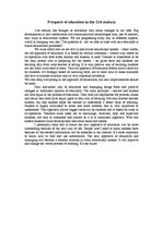 Eseja 'The Prospects of the Education in the 21st Century', 2.