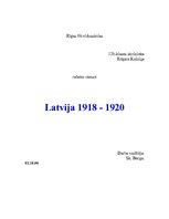 Referāts 'Latvija no 1918. līdz 1920.gadam', 1.