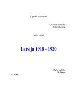 Referāts 'Latvija no 1918. līdz 1920.gadam', 1.