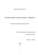 Referāts 'Datora korpusa dizaina maiņa - moddings', 1.