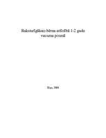 Referāts 'Raksturīgākais bērna attīstībā 1-2 gadu vecuma posmā', 1.
